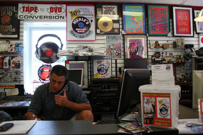 Michael Papa, owner of Merle's Record Rack Michael Papa, owner of Merle's Record Rack